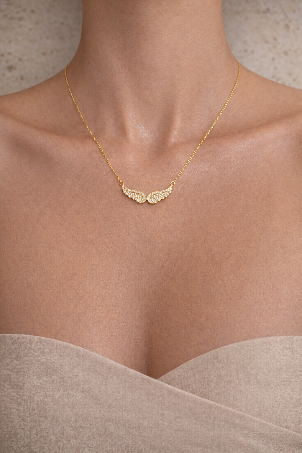 NECKLACE - ANGEL WINGS - GOLD