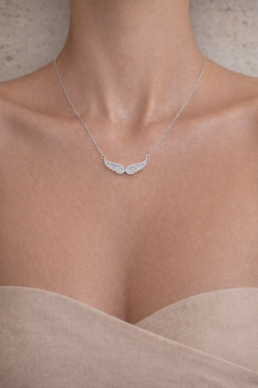 NECKLACE - ANGEL WINGS - SILVER